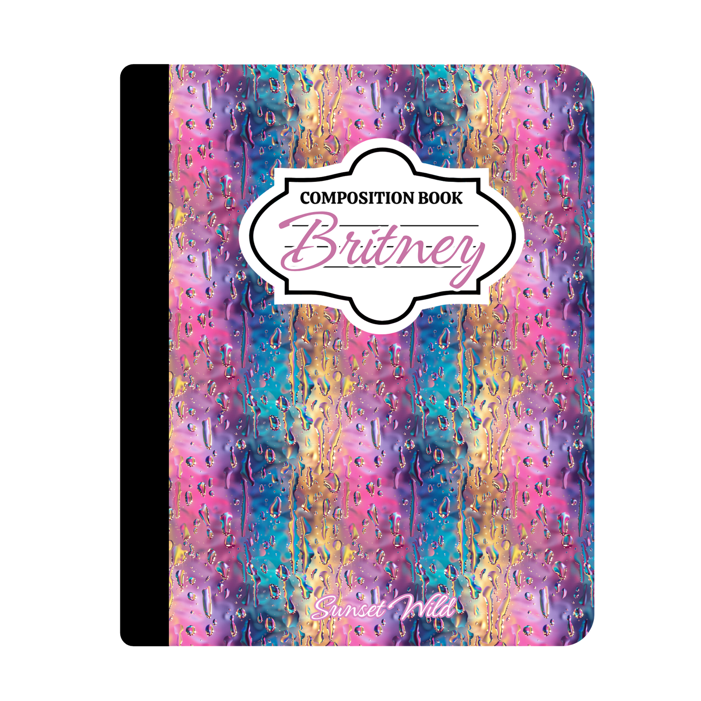 Sunset Splash Custom Notebook