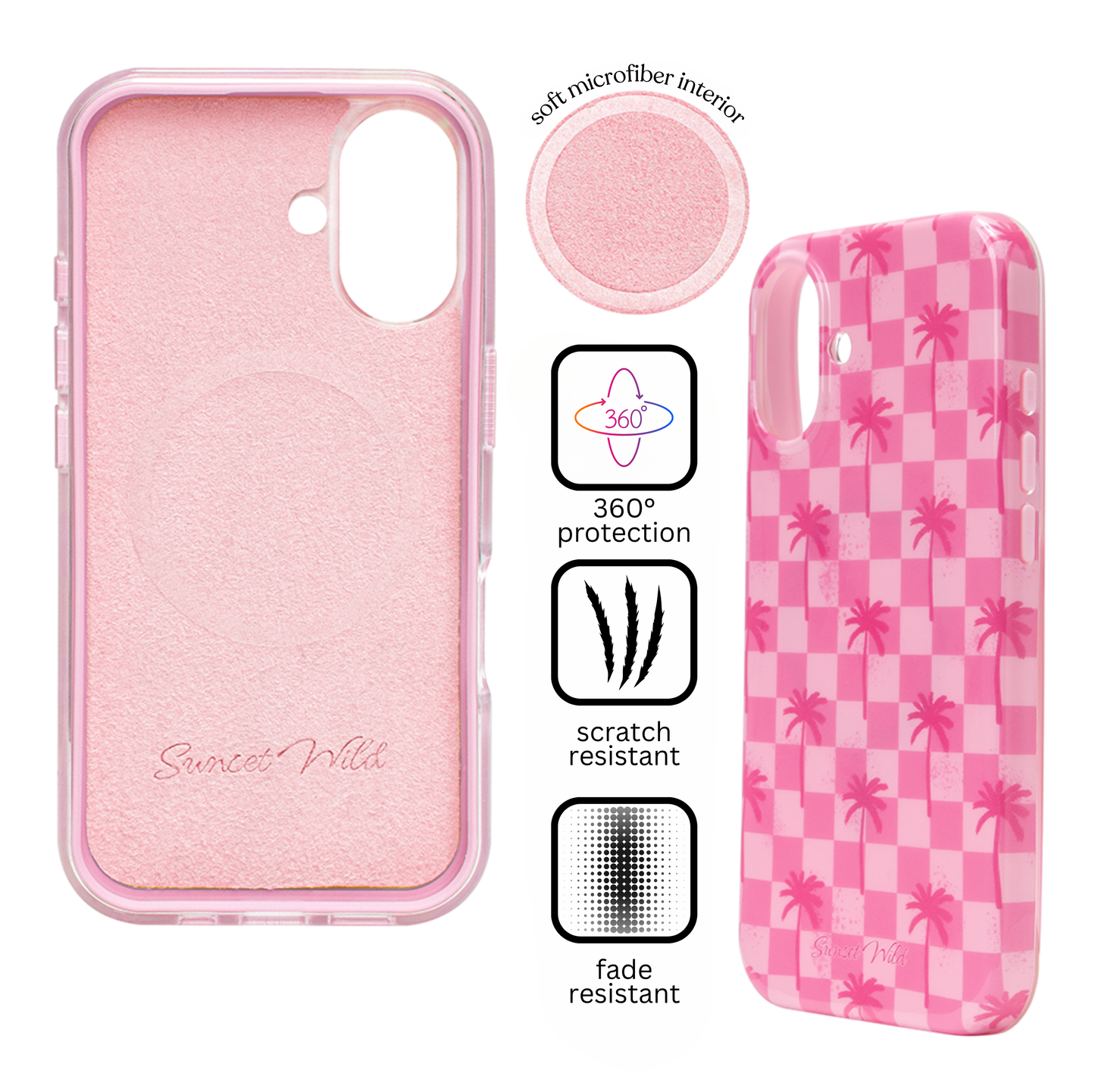 Paradise Palms (Pink) Phone Case