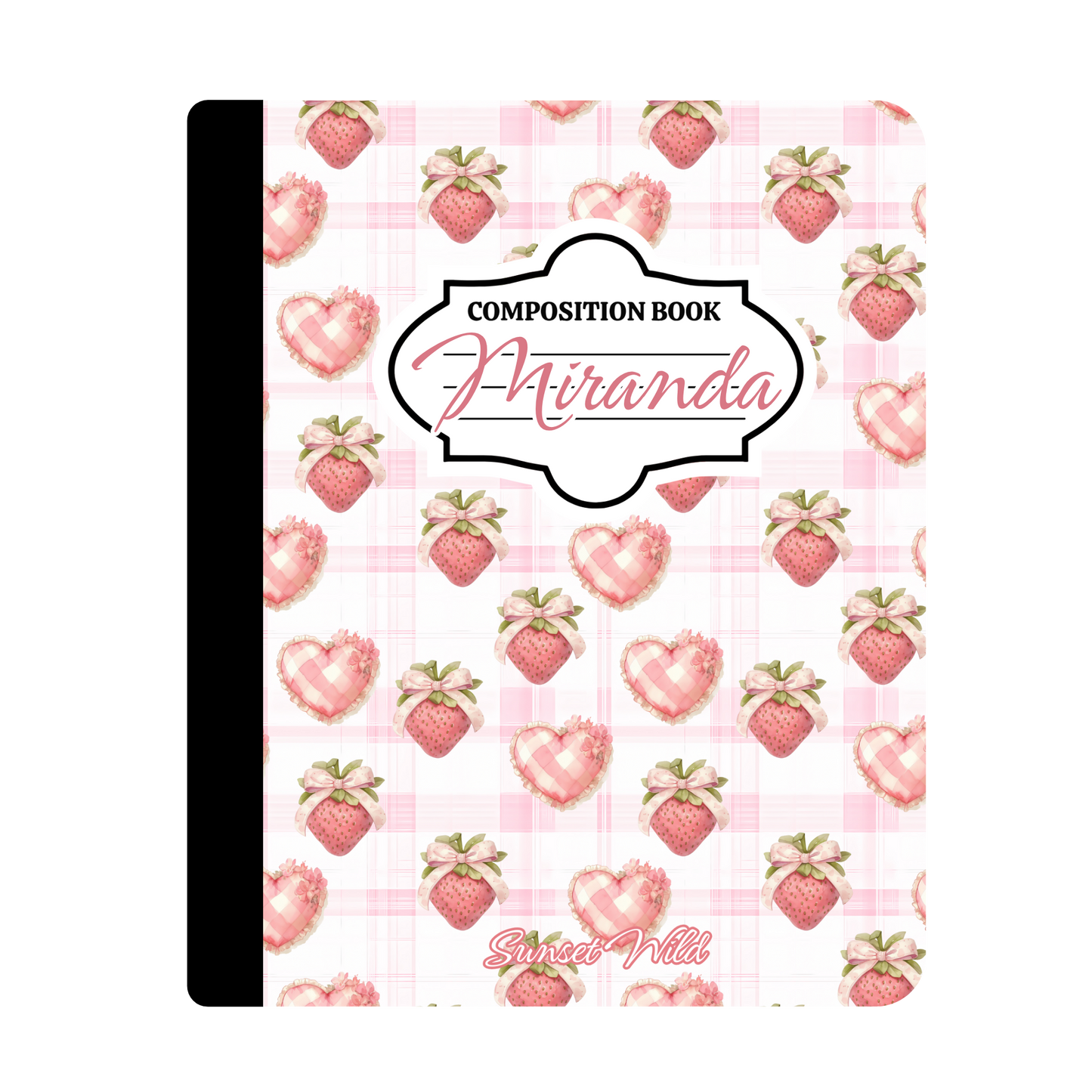 Bows & Berries Custom Notebook
