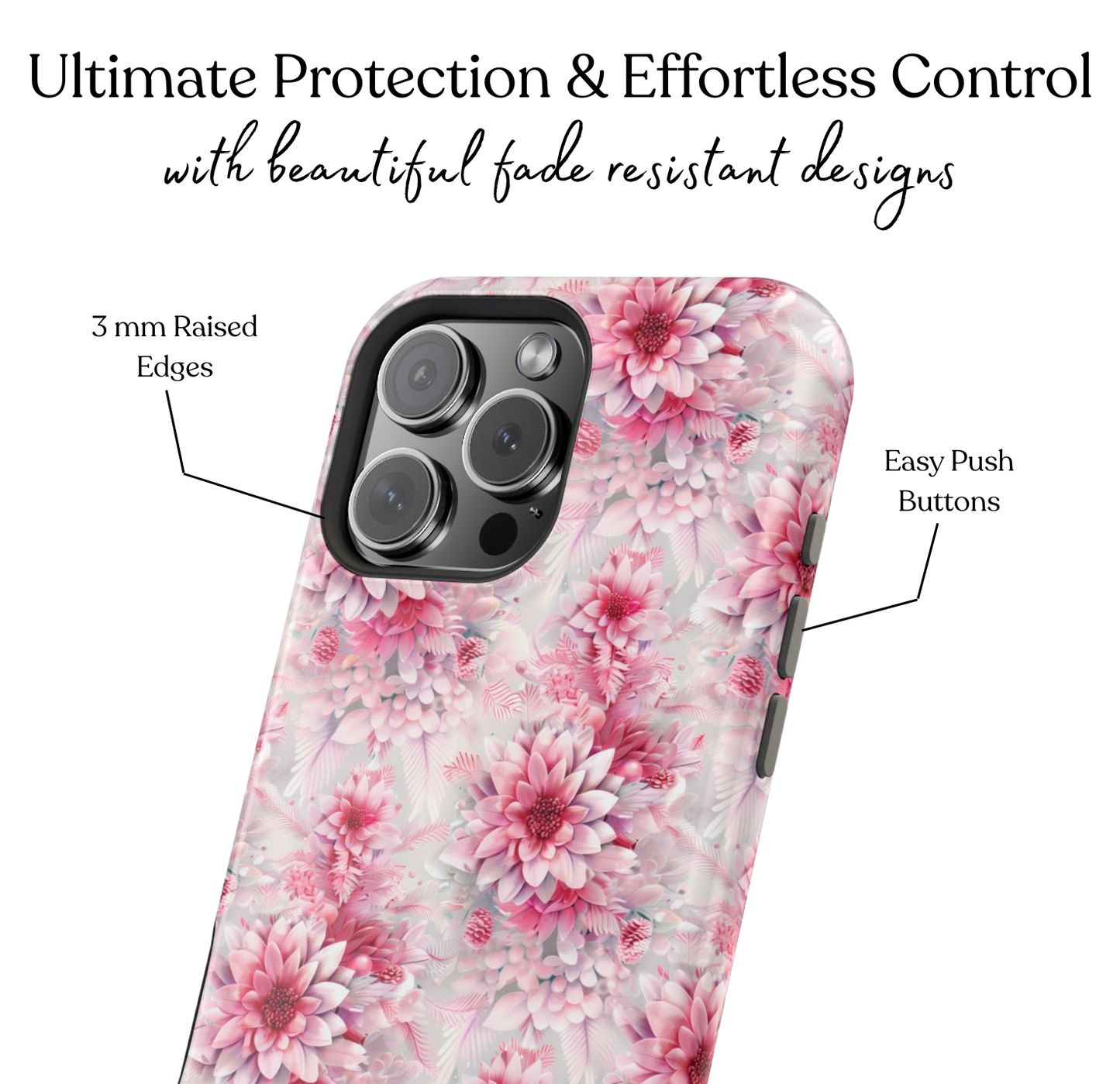 Pink Poinsettias MagSafe Case