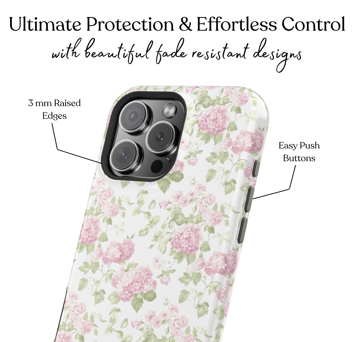 Vintage Hydrangeas MagSafe Case