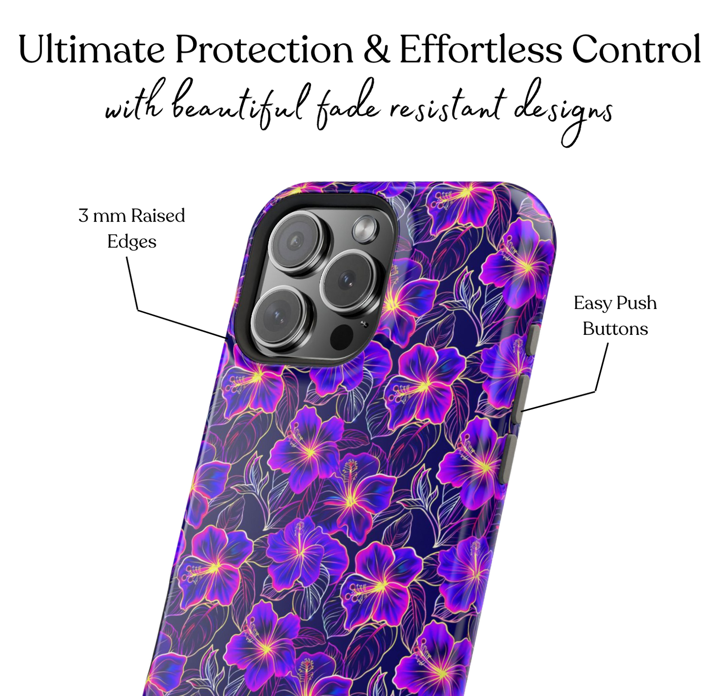 Neon Hibiscus MagSafe Case