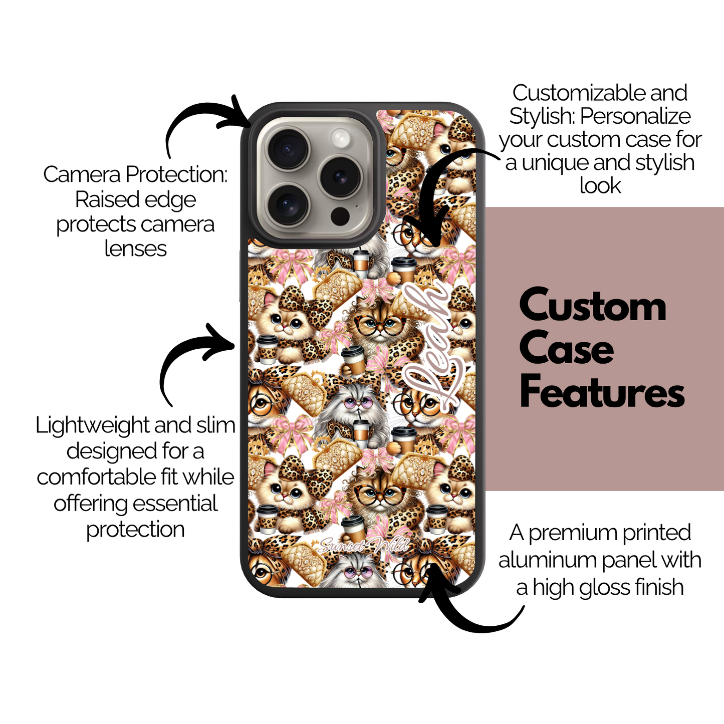 Sassy Cats Custom Case