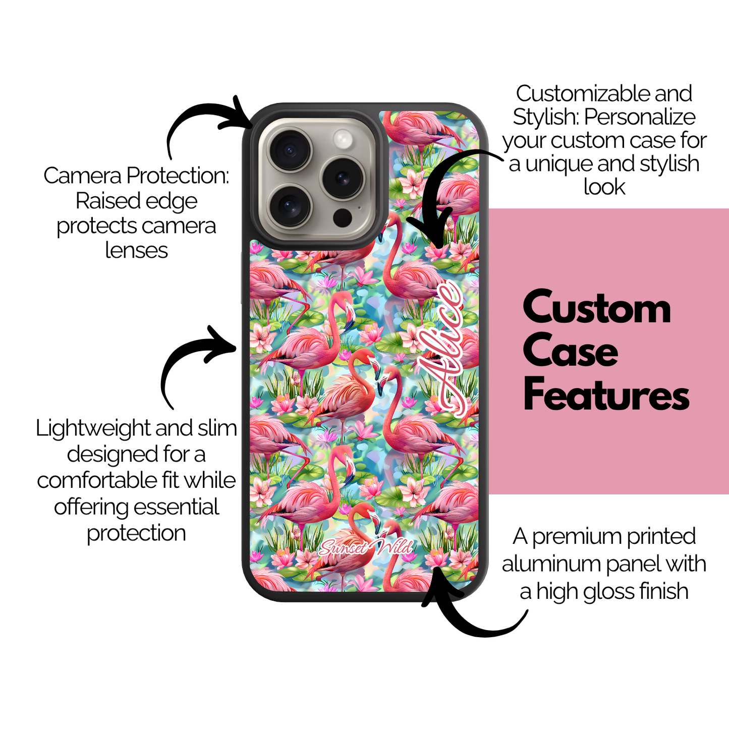 Flamingo Fiesta Custom Case