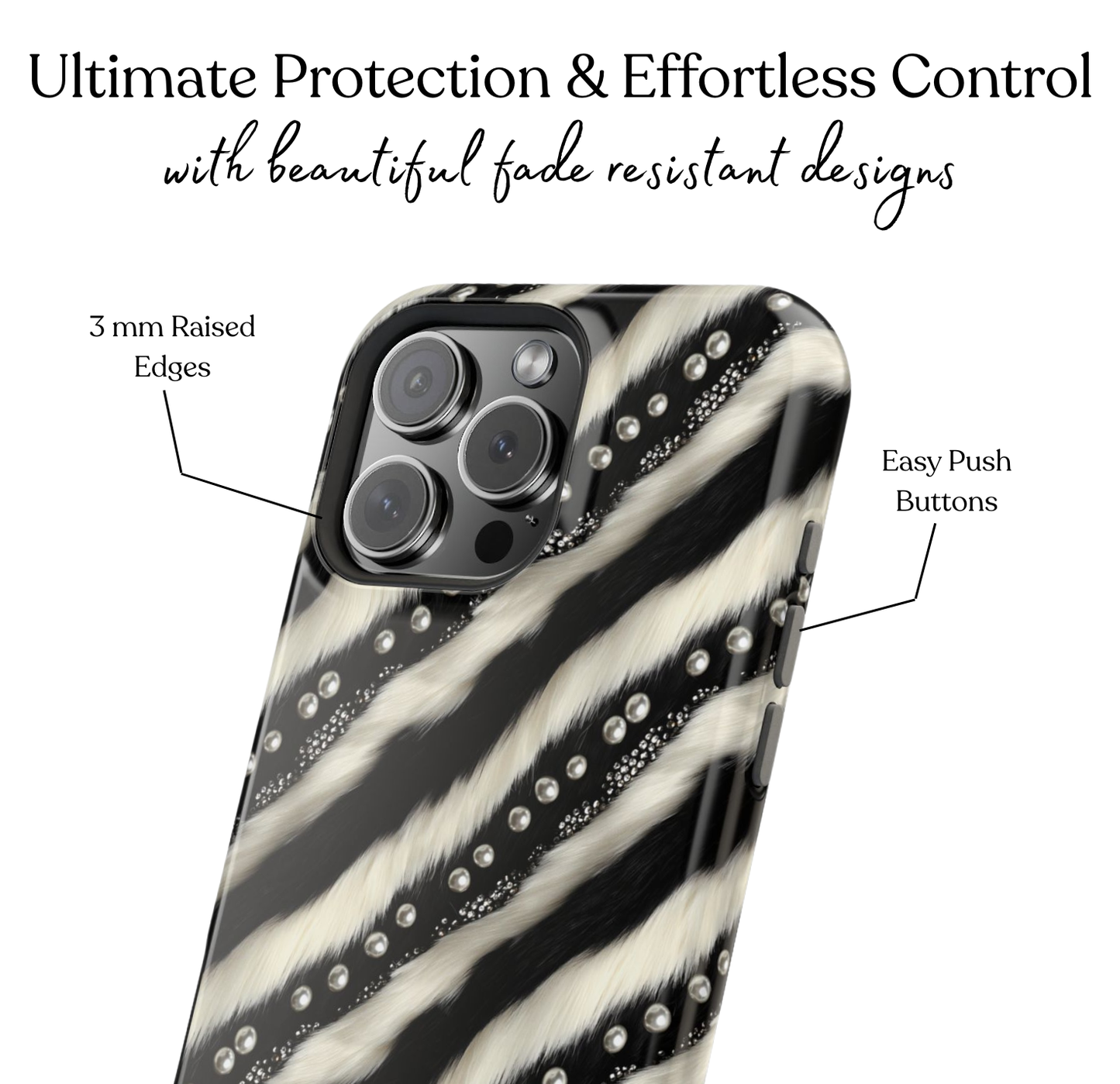 Zebra Glam MagSafe Case