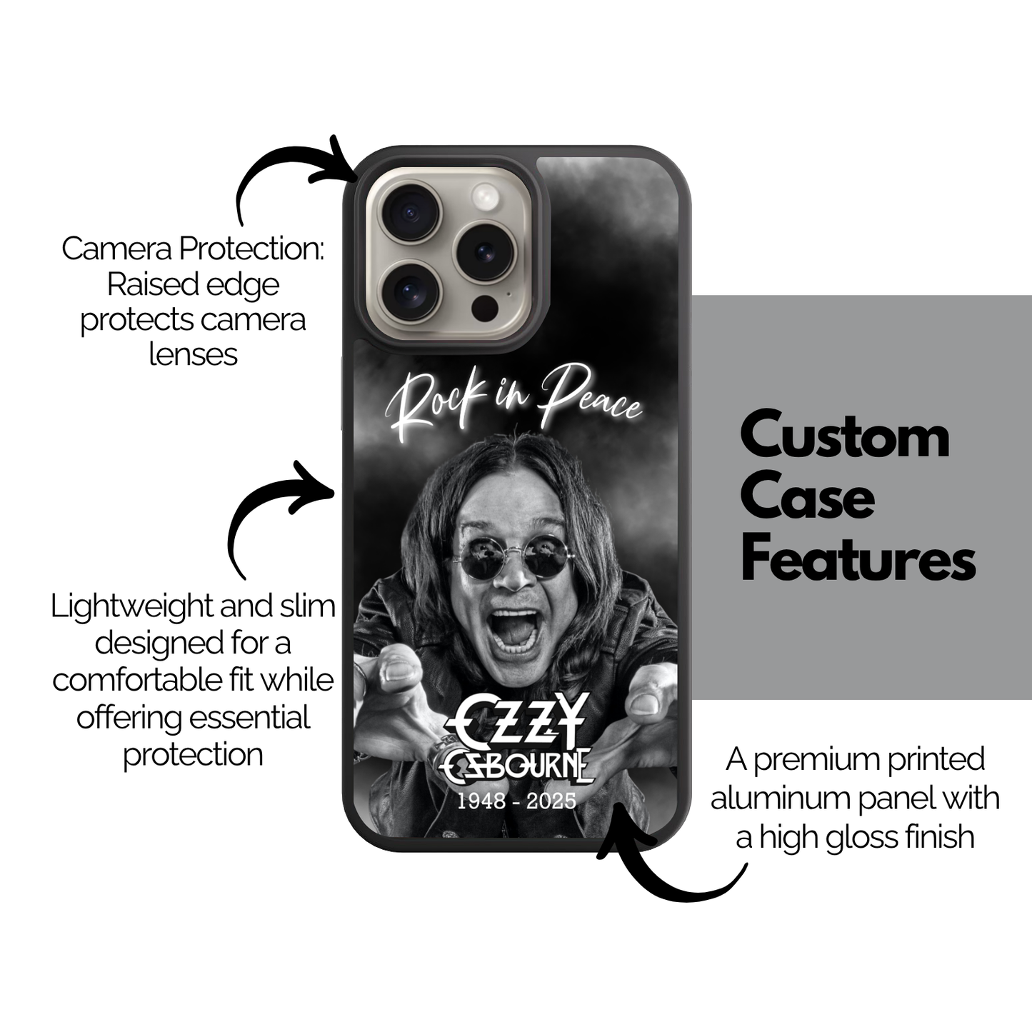 Rock in Peace Phone Case