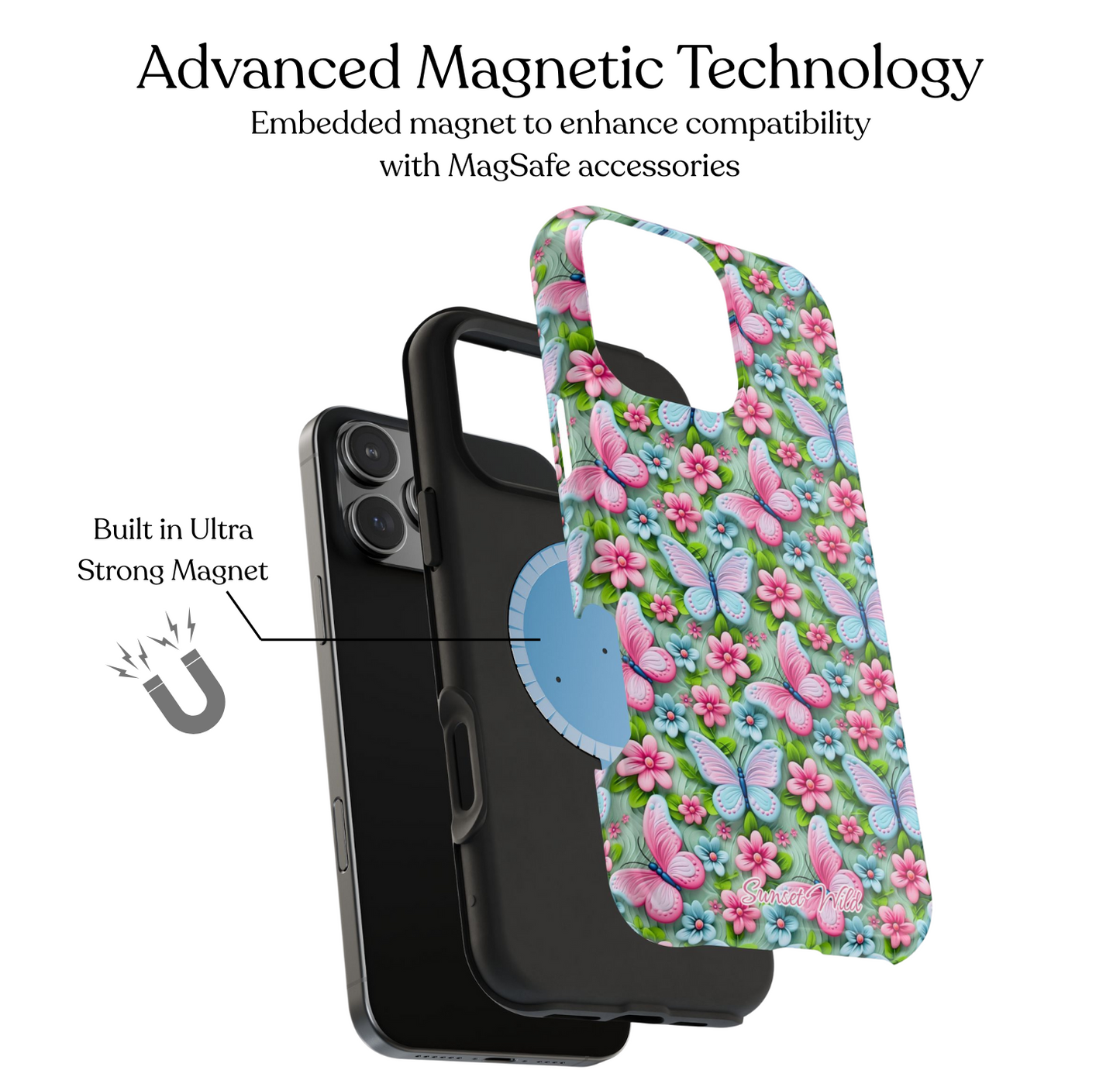 Butterfly Bloom MagSafe Case