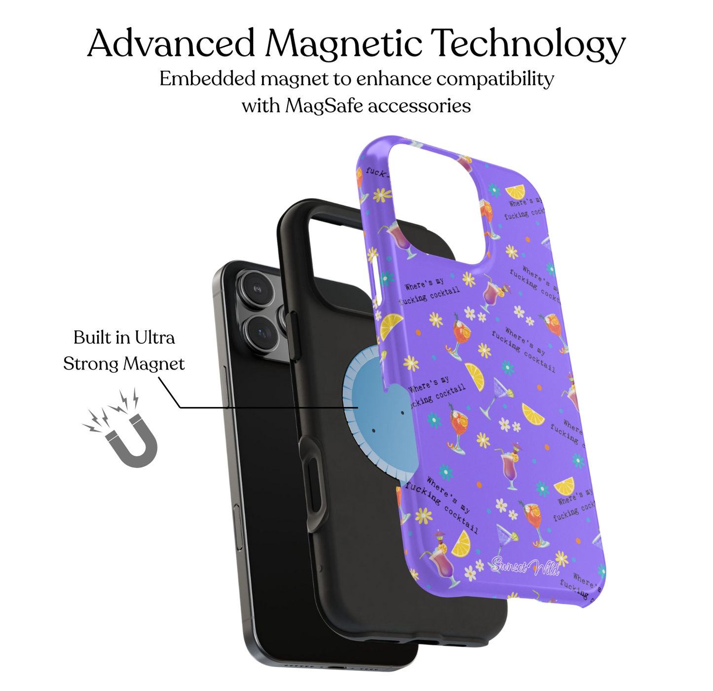 Where's My Fucking Cocktail MagSafe Case