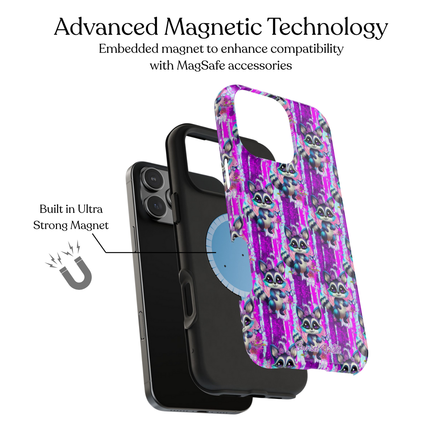 Raccoon Razzle MagSafe Case