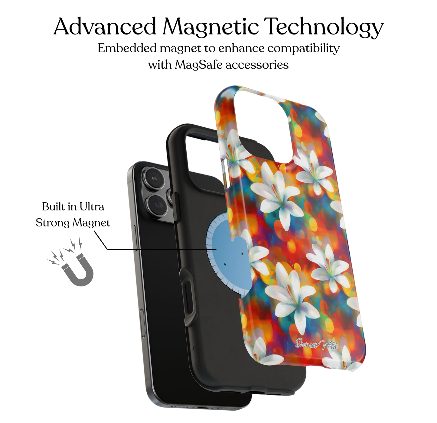 Sunset Lilies MagSafe Case