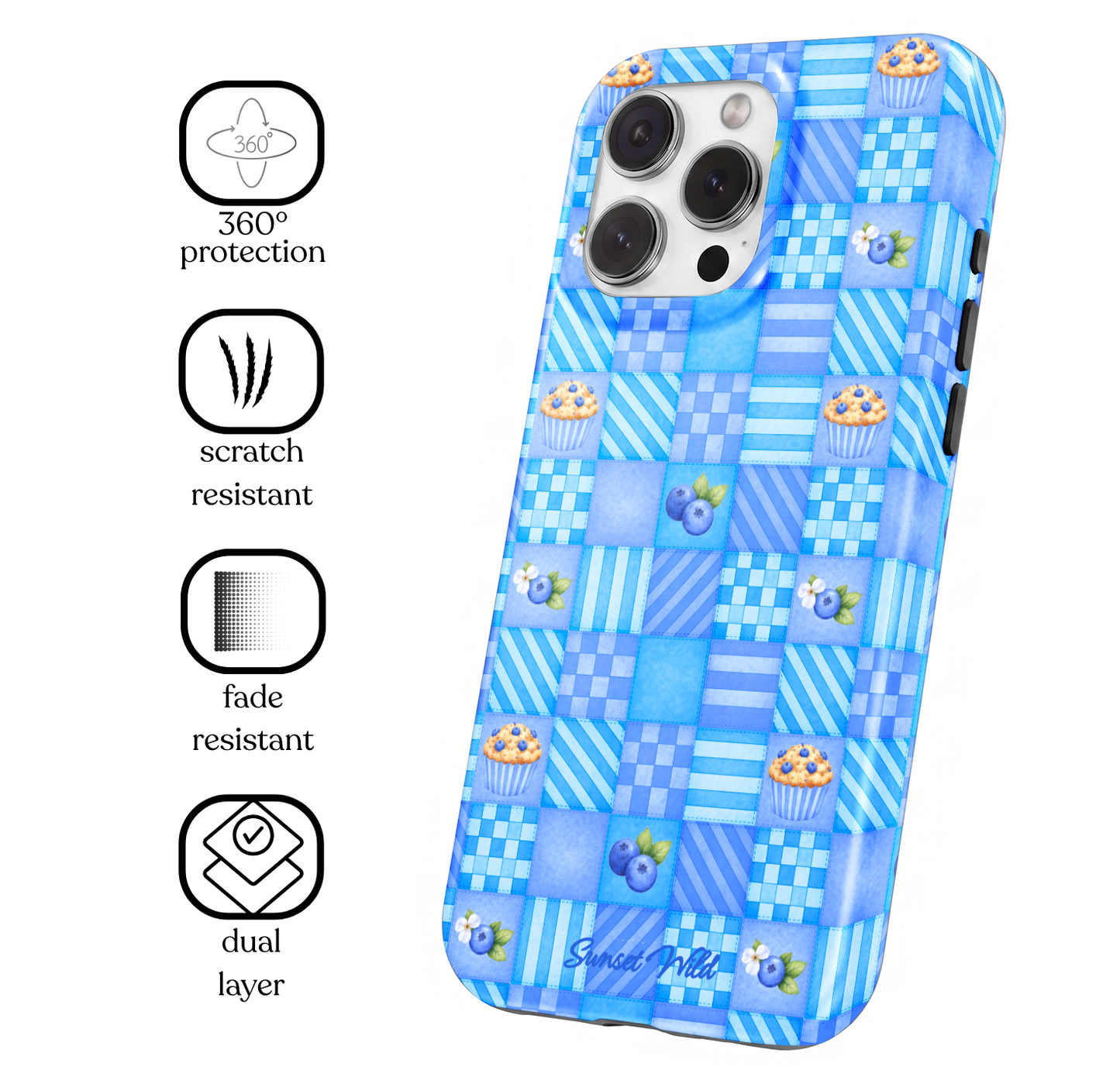 Blueberry Basket Phone Case