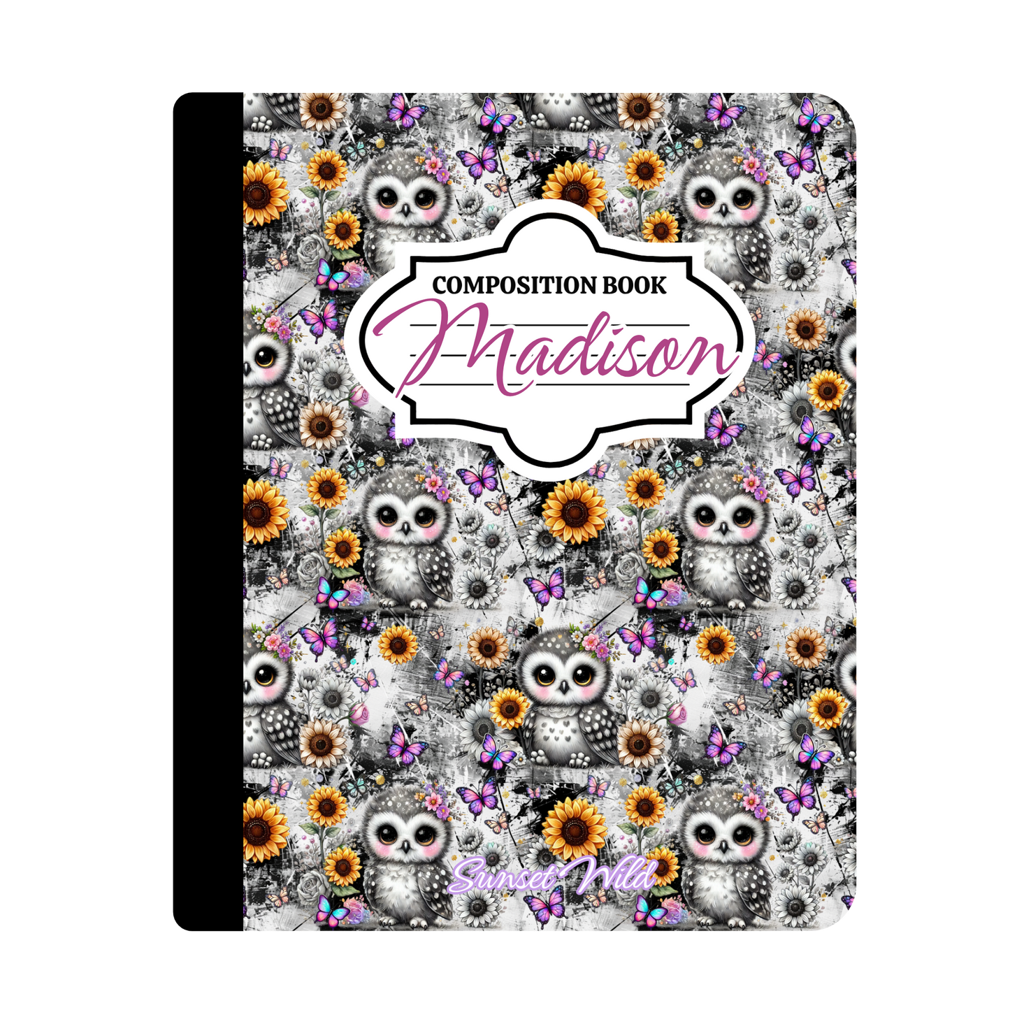 Cutie Hootie Custom Notebook