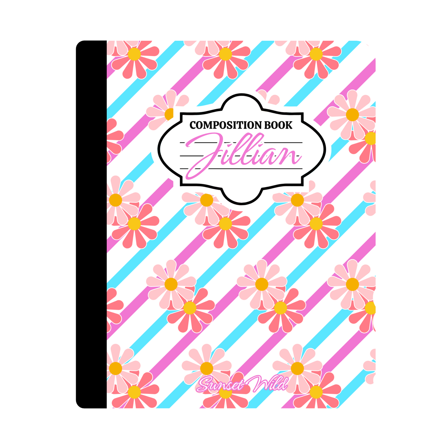 Daisy Days Custom Notebook