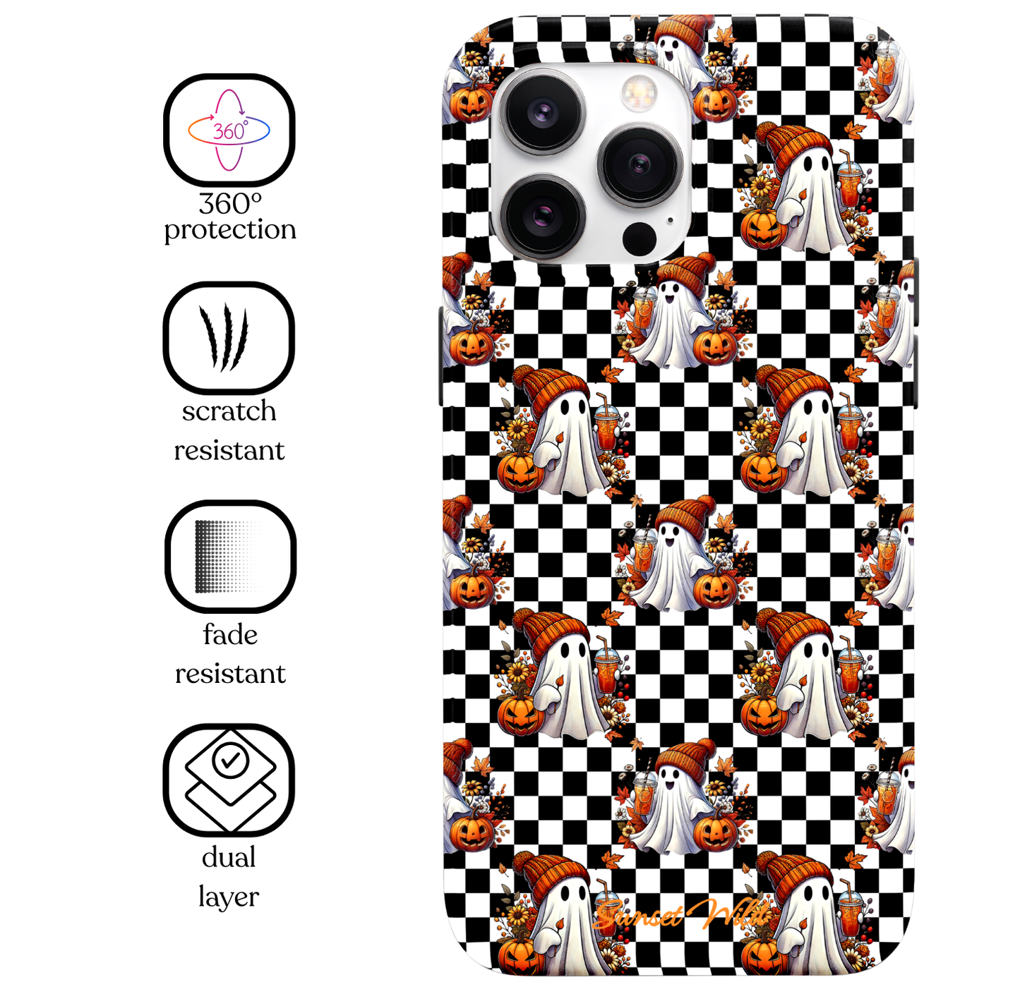 Pumpkin Spice & Spooks MagSafe Phone Case