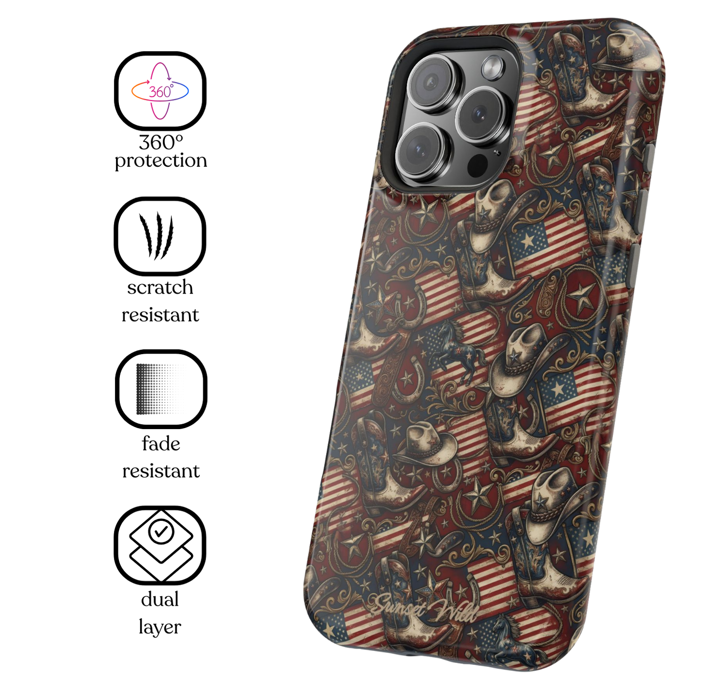 Stars & Spurs Phone Case