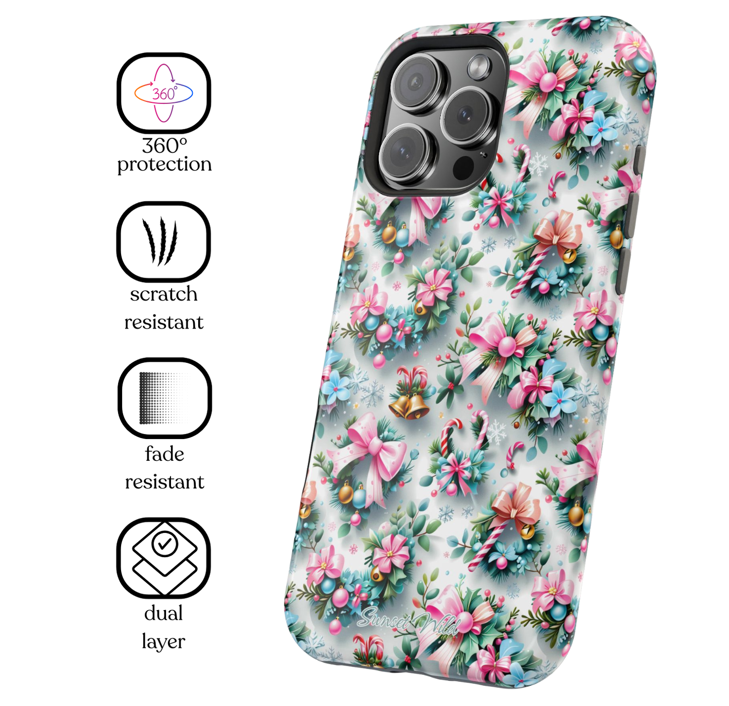 Winter Wreath MagSafe Case