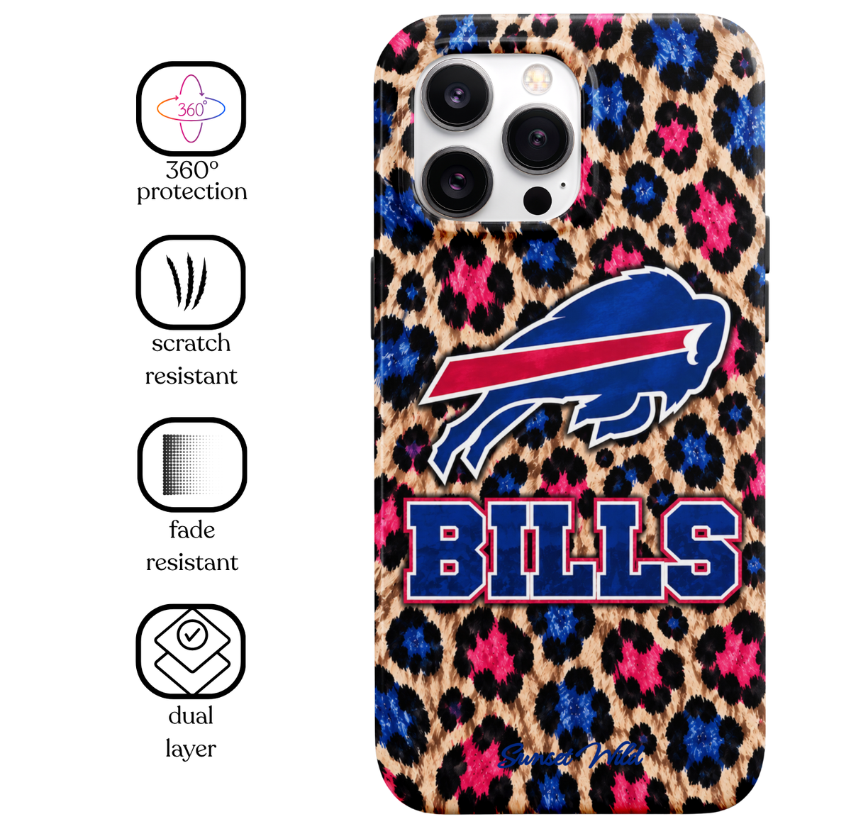 Bills Cheetah MagSafe Phone Case