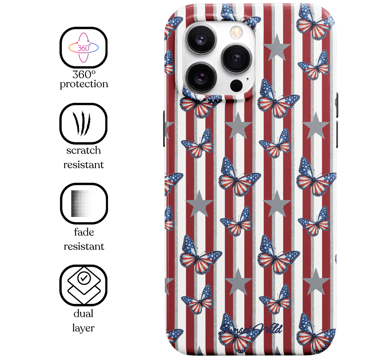 Freedom Flutter MagSafe Phone Case