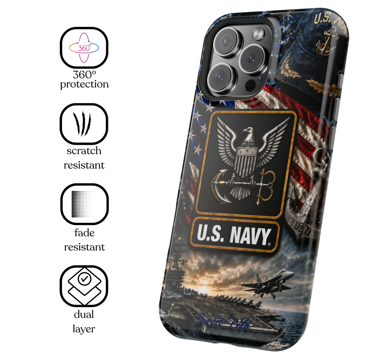 Navy Phone Case