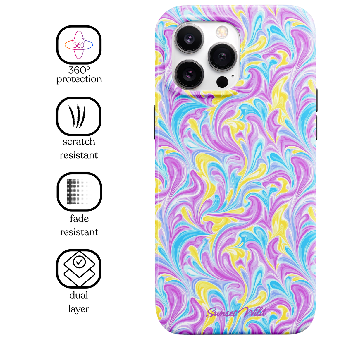 Lemonberry Swirl MagSafe Phone Case