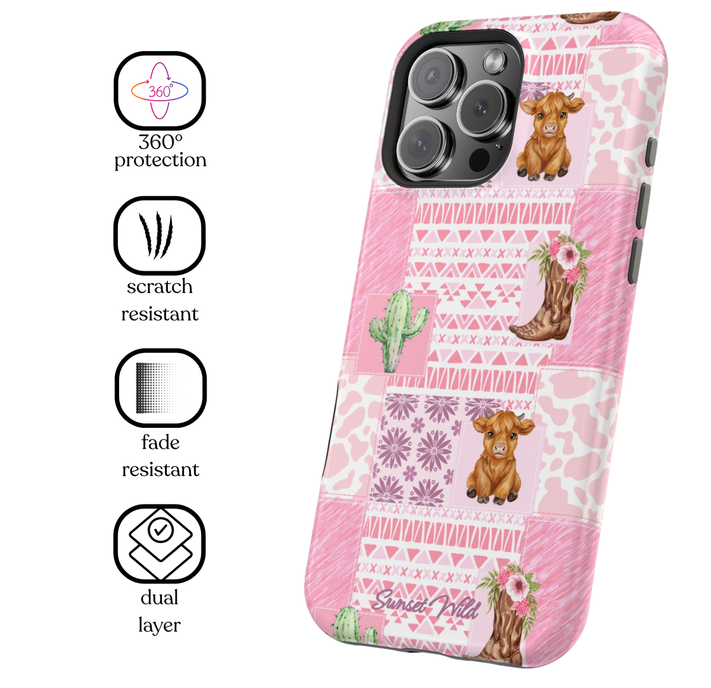 Highland Blush Phone Case