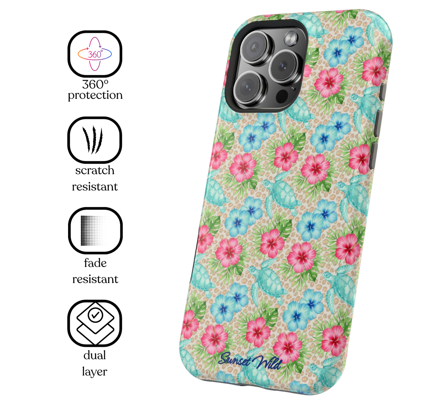Turtle Tropics Phone Case