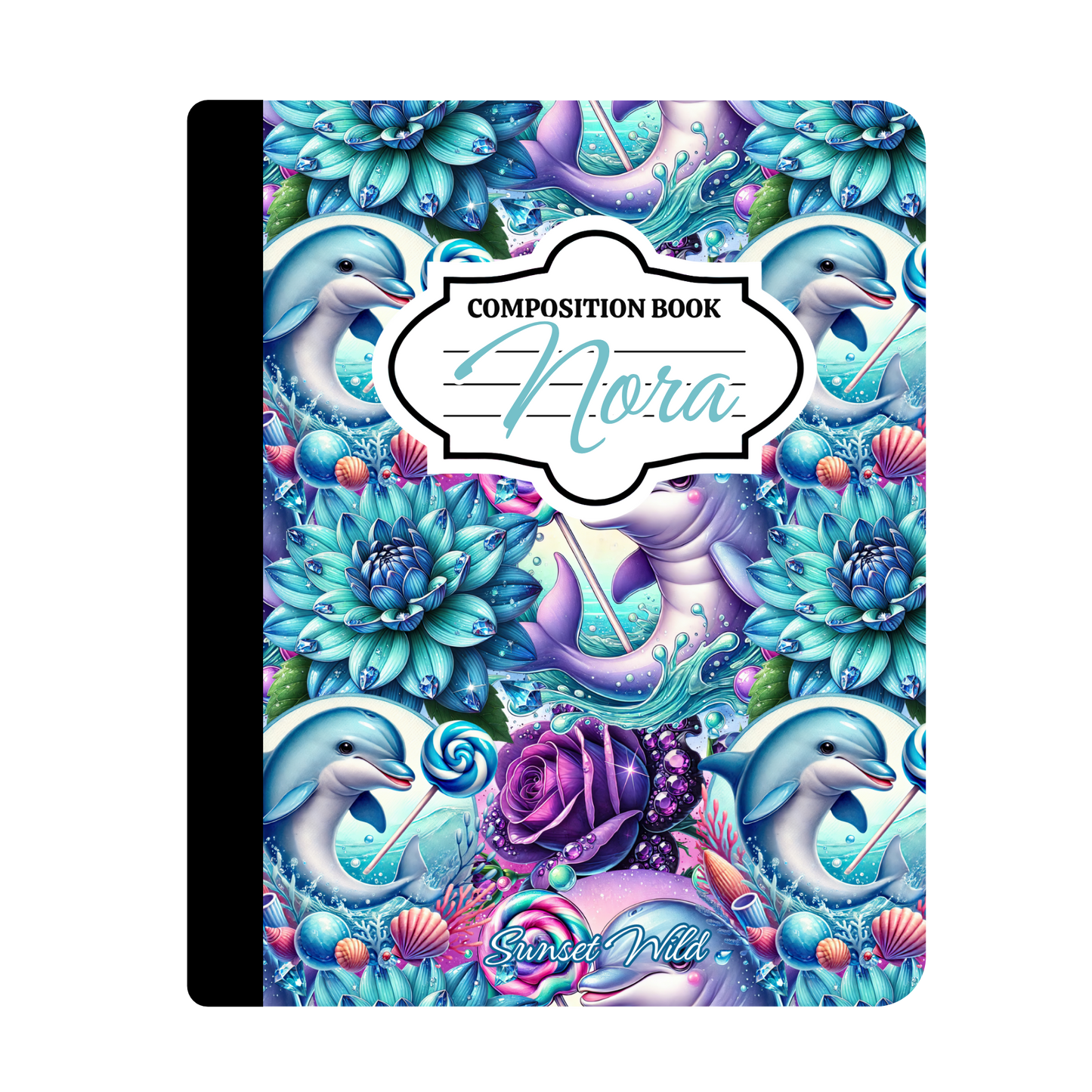 Lollipop Lagoon Custom Notebook