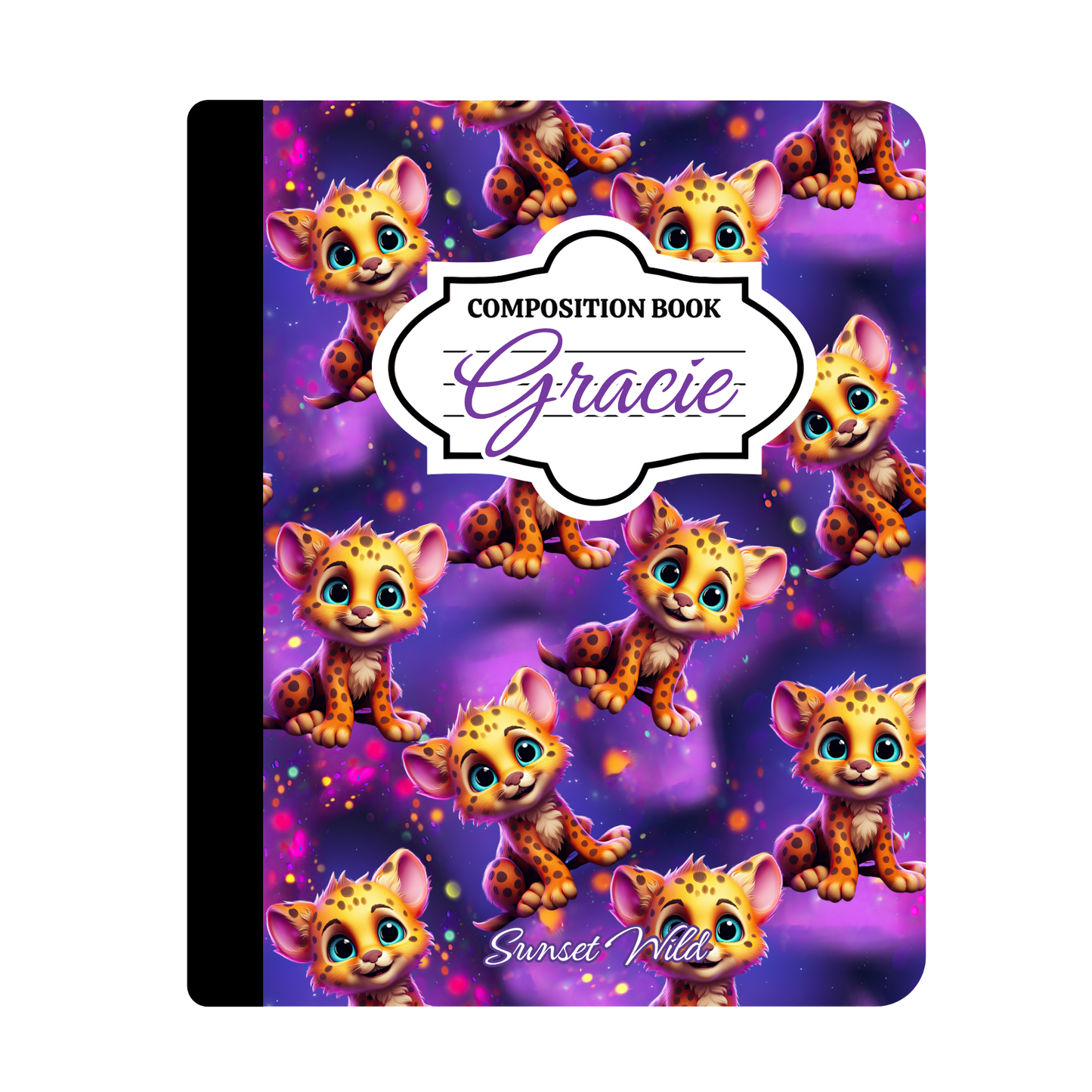 Pastel Pounce Custom Notebook