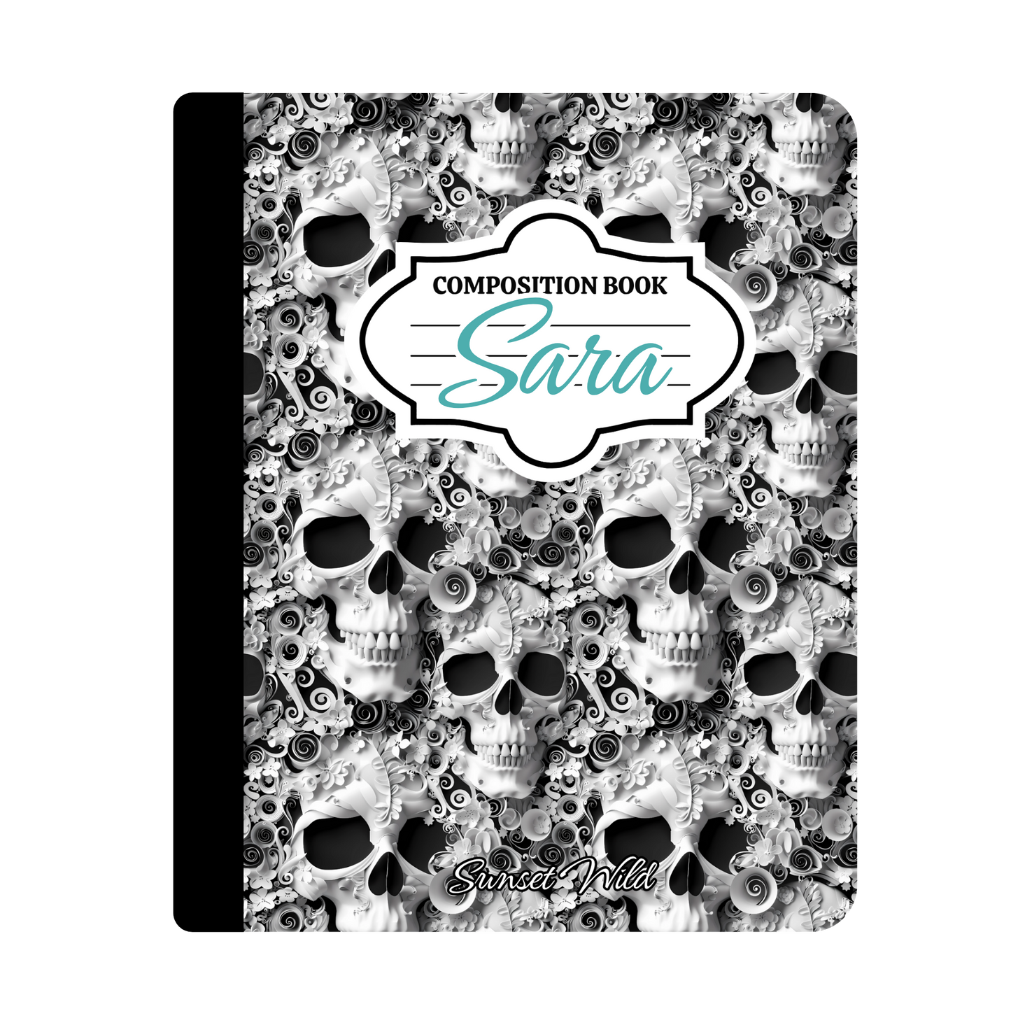 Phantom Florals Custom Notebook