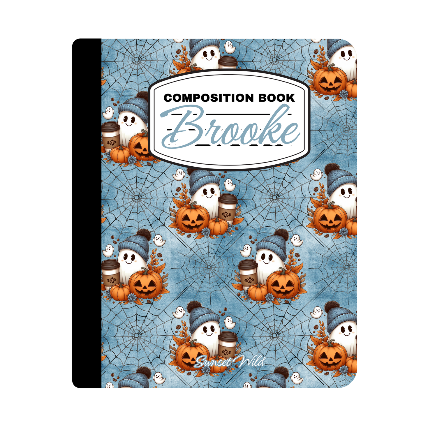 Pumpkin Brew & Boo Custom Notebook