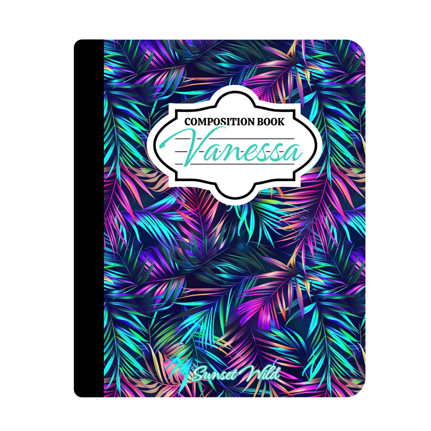Radiant Rainforest Custom Notebook