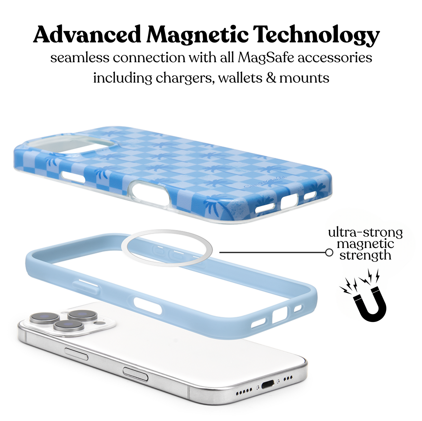 Paradise Palms (blue) MagSafe Case