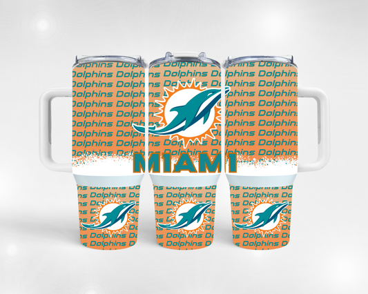 Dolphins 40 oz Tumbler