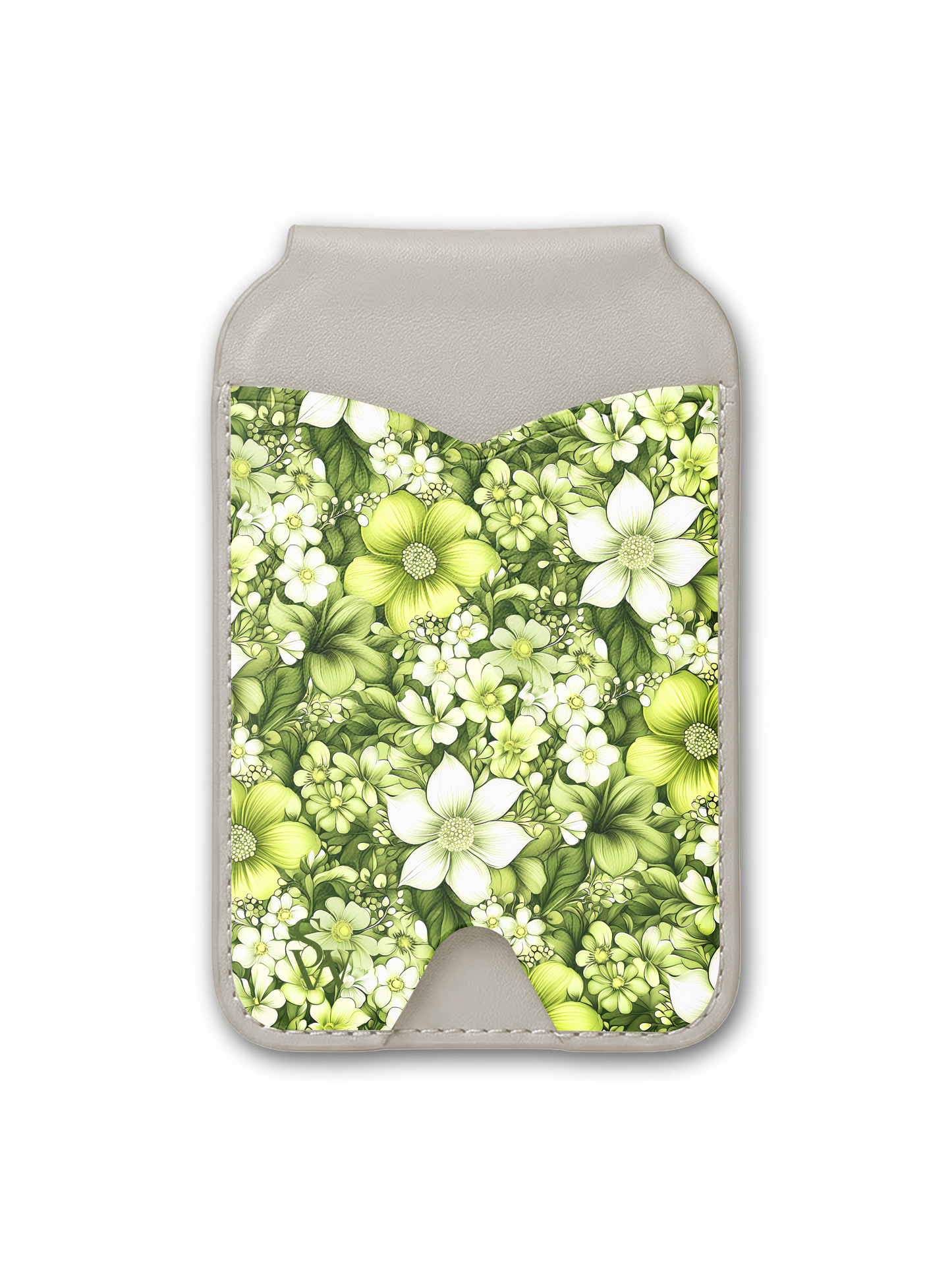 Lime Bloom Phone Wallet