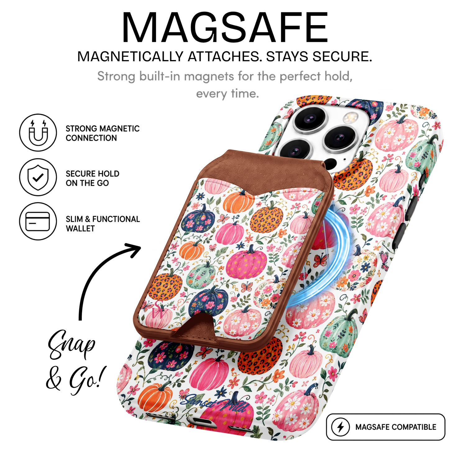Petals & Pumpkins MagSafe Wallet
