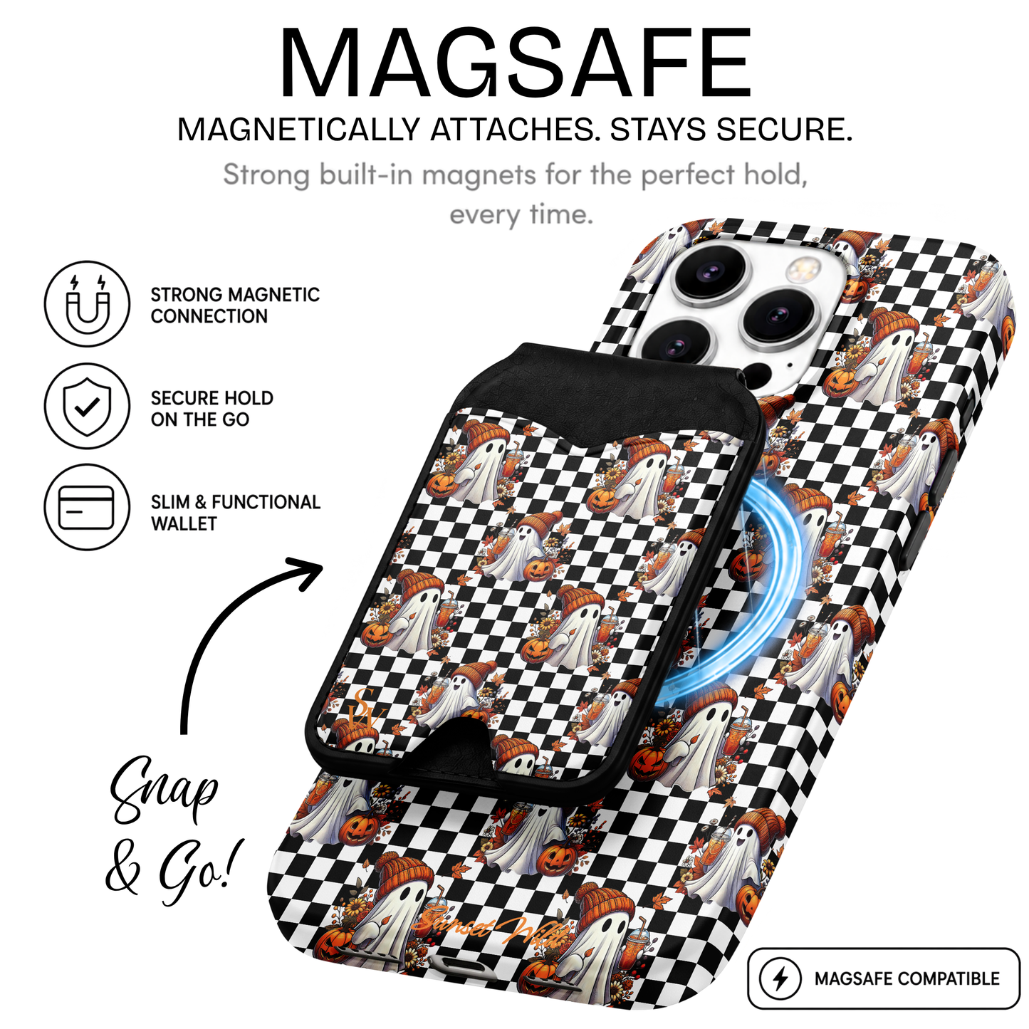 Pumpkin Spice & Spooks MagSafe Wallet