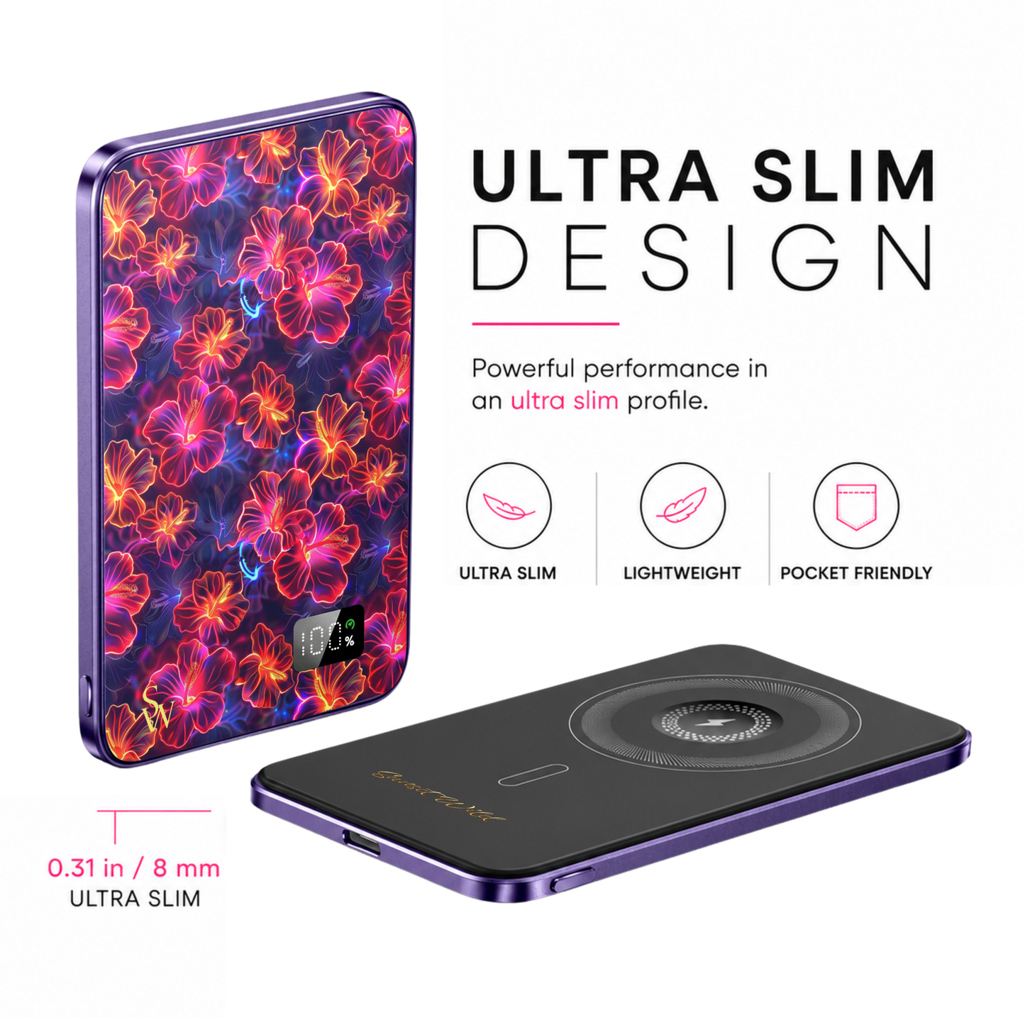 Hot Hibiscus Power Bank