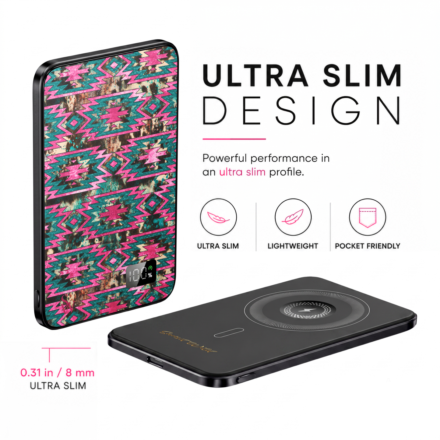 Pink Outlaw Power Bank