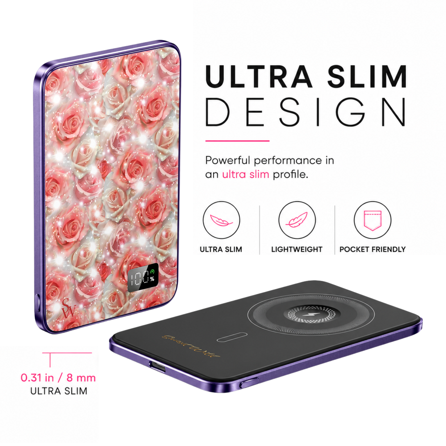 Rosé Romance Power Bank