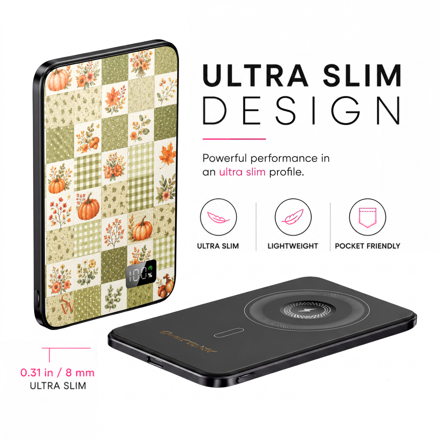 Pumpkin Patchwork MagSafe Power Bank