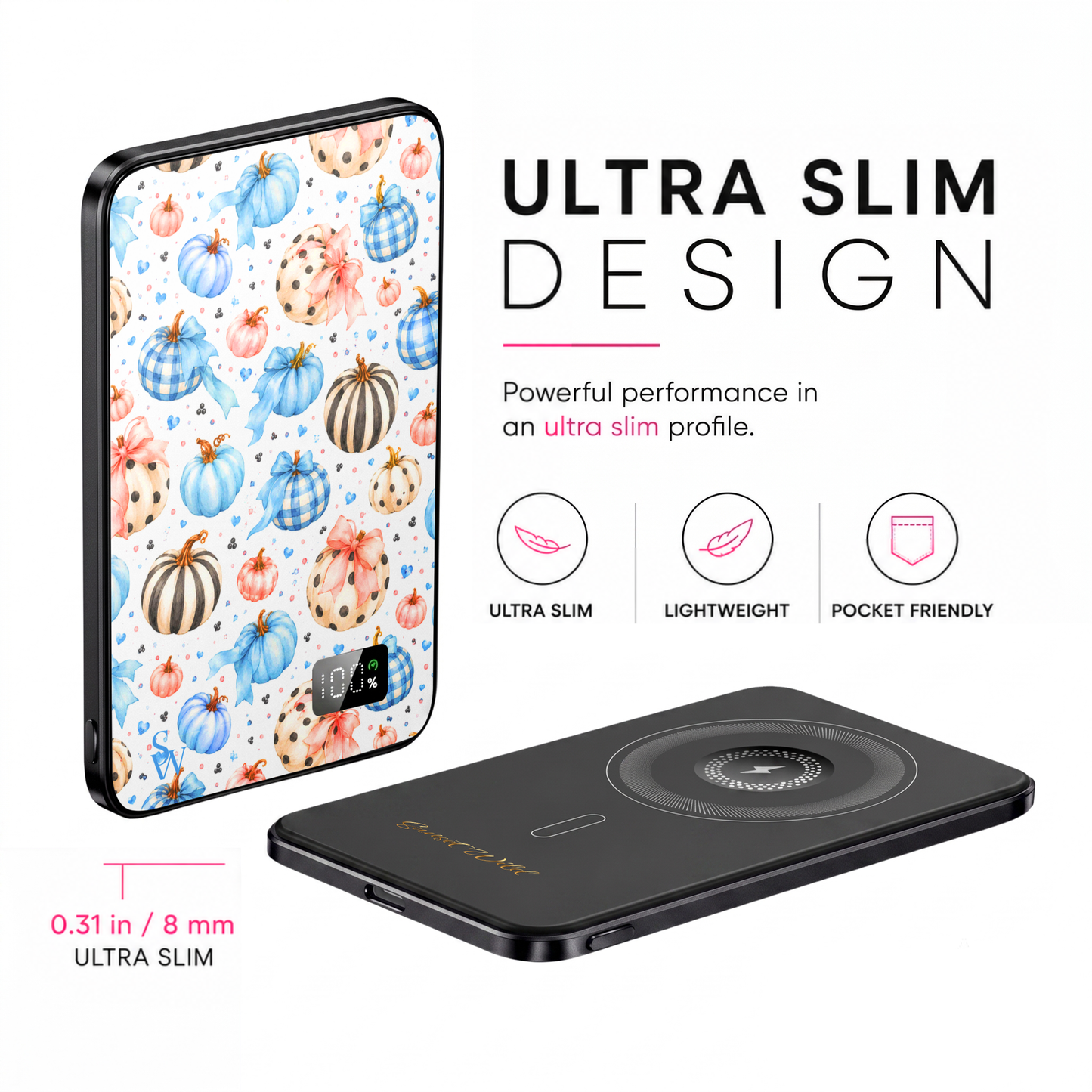 Pretty in Pumpkin MagSafe Power Bank