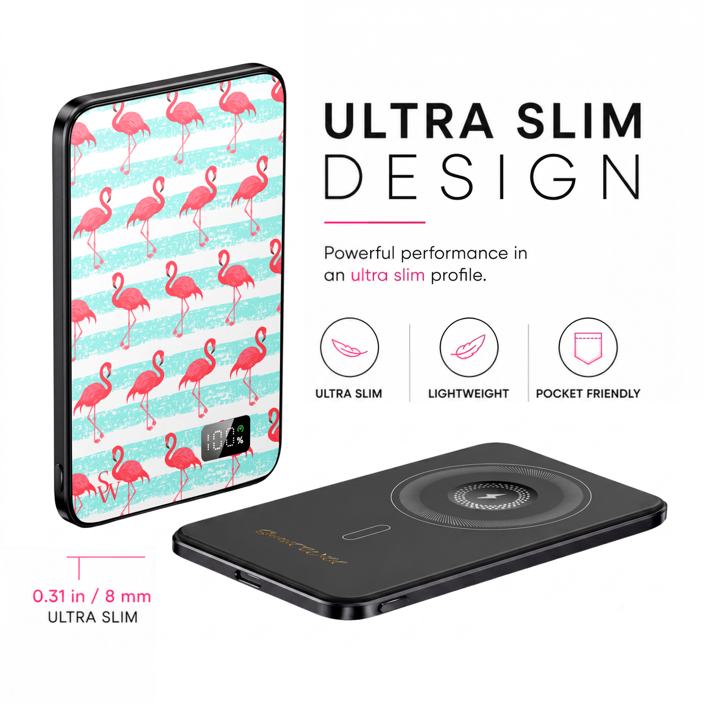 Flamingo Craze Power Bank