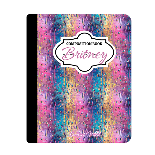Sunset Splash Custom Notebook