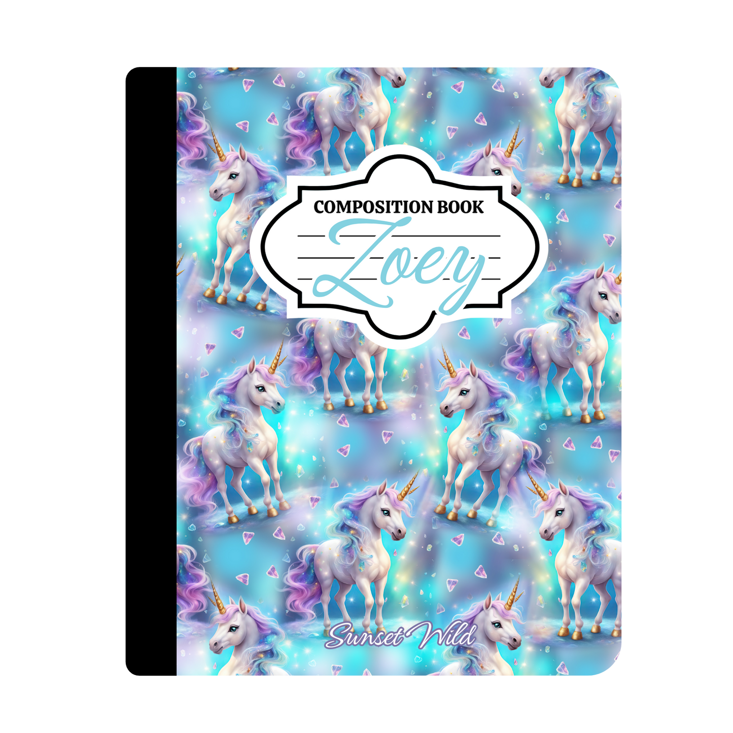 Unicorn Dreams Custom Notebook