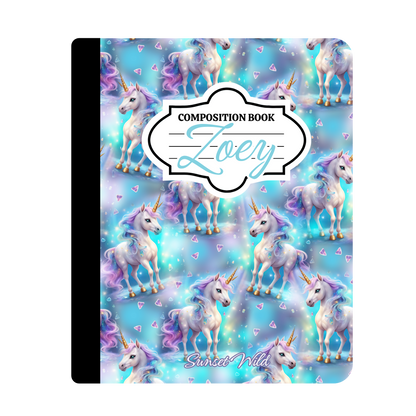 Unicorn Dreams Custom Notebook