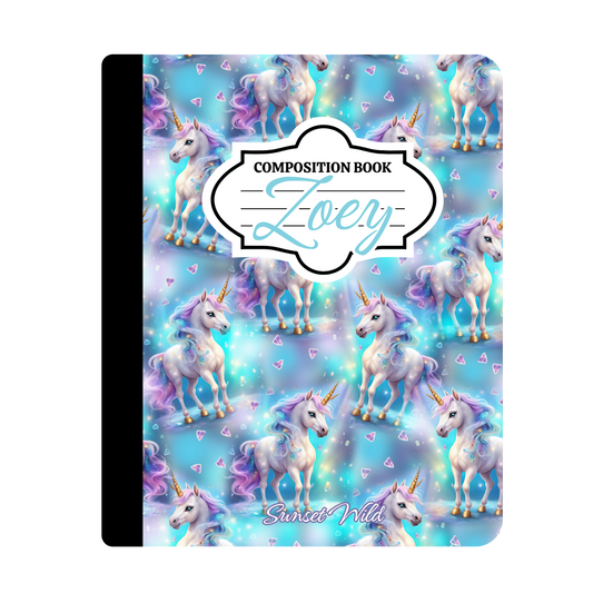 Unicorn Dreams Custom Notebook