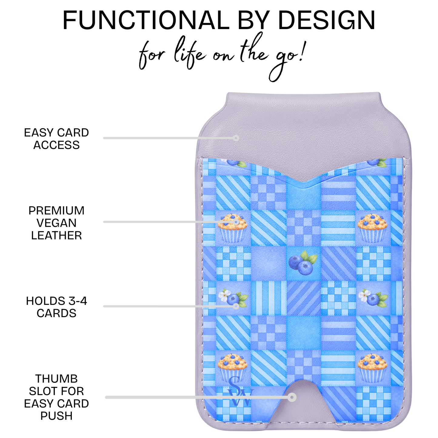 Blueberry Basket Phone Wallet