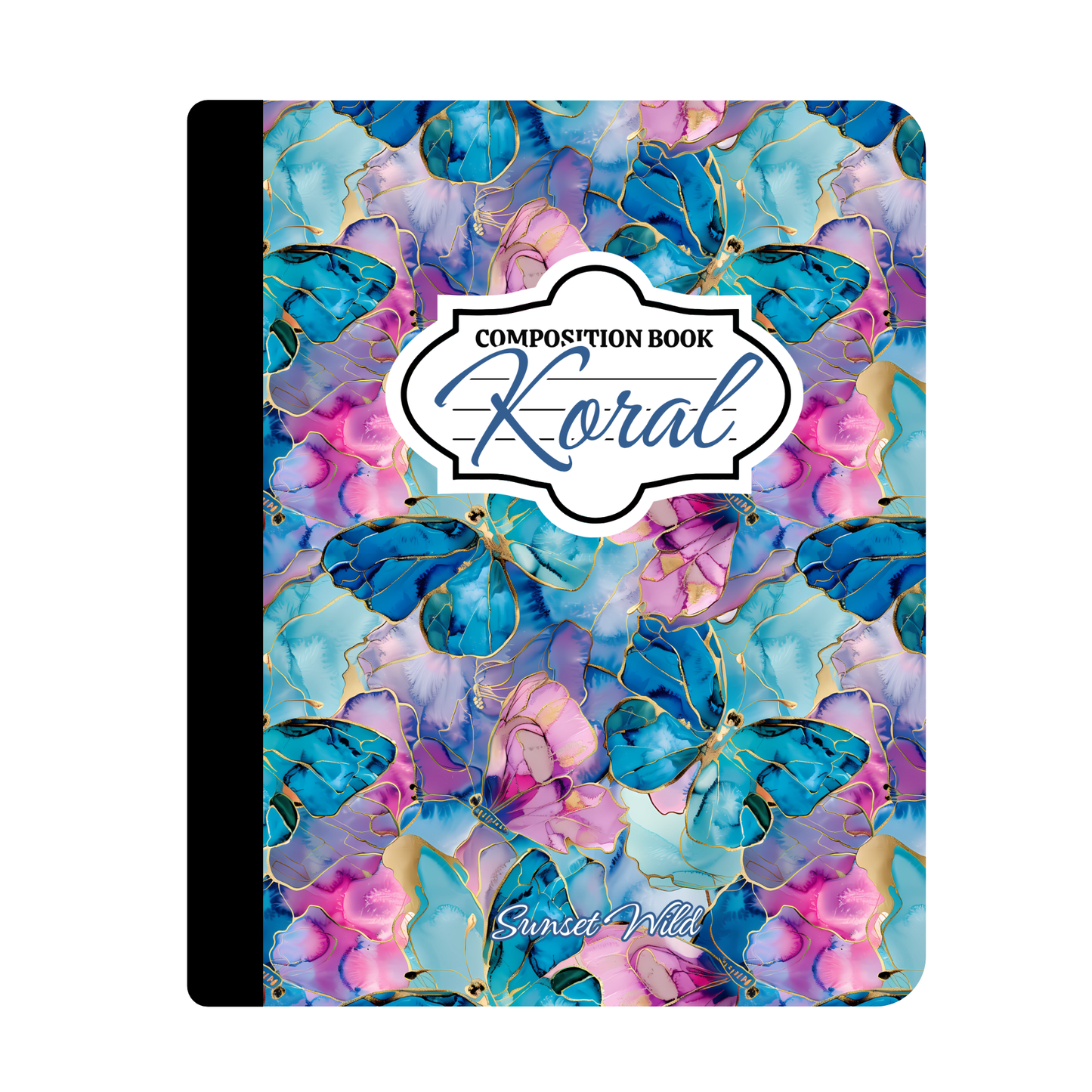 Gilded Wings Custom Notebook