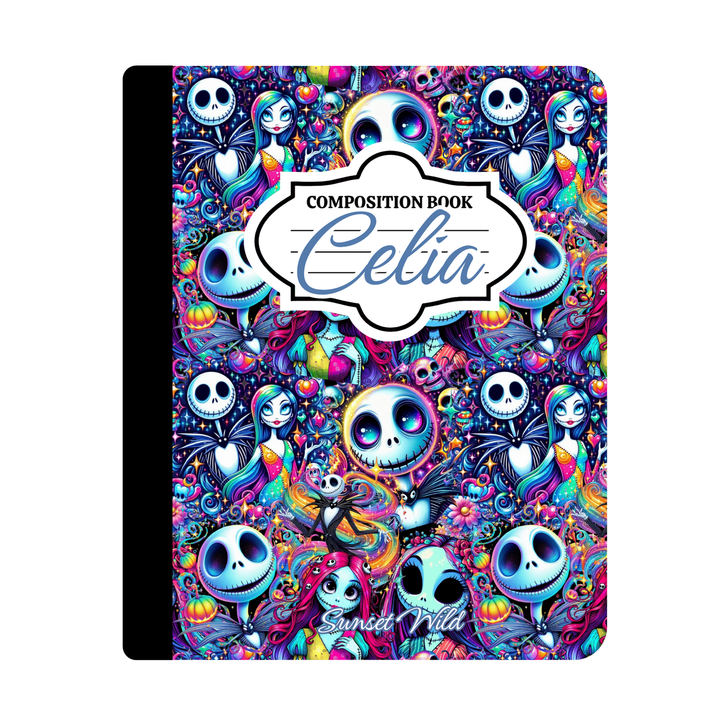Neon Nightmares Custom Notebook