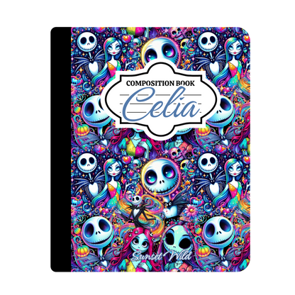Neon Nightmares Custom Notebook